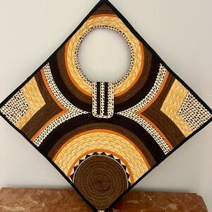 Artistic Circular Handle Tote